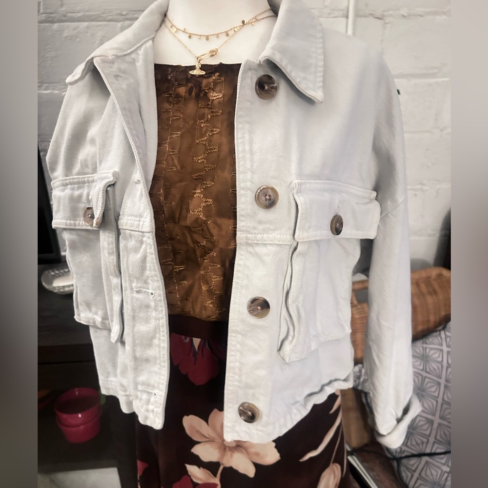 Zara Crop Denim Jacket